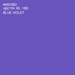 #6855BD - Blue Violet Color Image